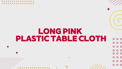 Pink Table Cloths Party 121x121cm | Plastic Disposable Cover | 12 Pack