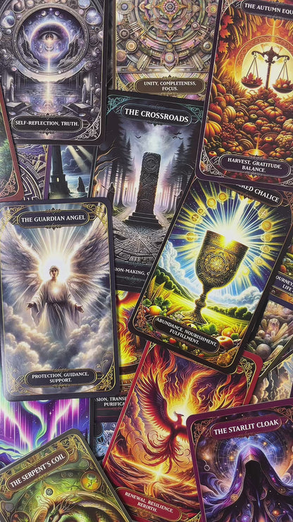 Luminous Oracle Cards Deck with Guide Book Tarot 60 Card New Energy Game