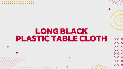 2-8pk Long Plastic Table Cloth Covers Rectangular - Assorted Colours