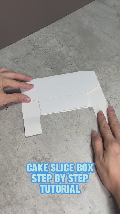 20-100pk White Single Cake Slice Boxes Individual Wedding Birthday Party Favour