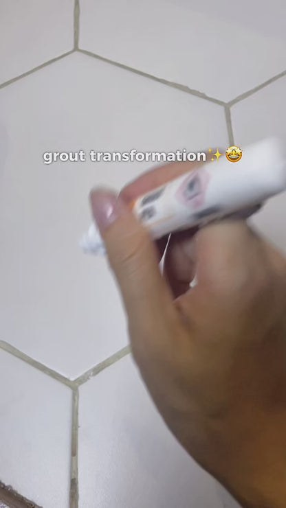 SOL 2pk Grout Pen – Tile Marker For Refreshing Grout Lines – Easy To Use Reviver For Bathroom, Kitchen, Wall And Floor Tiles – Quick Drying Coverage For A Clean And Neat Finish