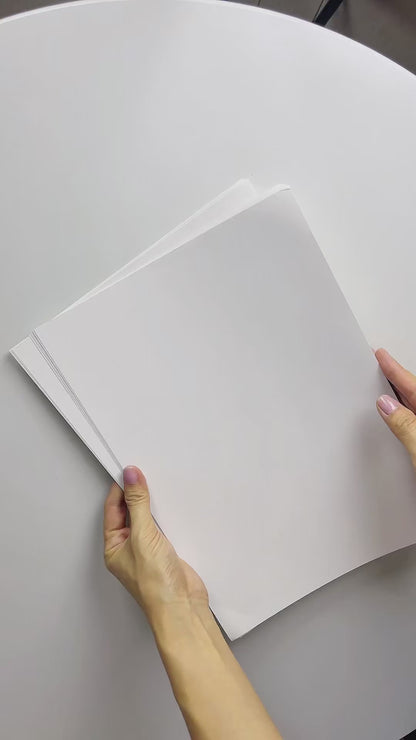 SOL 35 Sheets A4 White Card 200gsm Thick Card for Printing and Crafting, Smooth Bright Finish, Durable Multipurpose Paper for Office, Home and Creative Projects