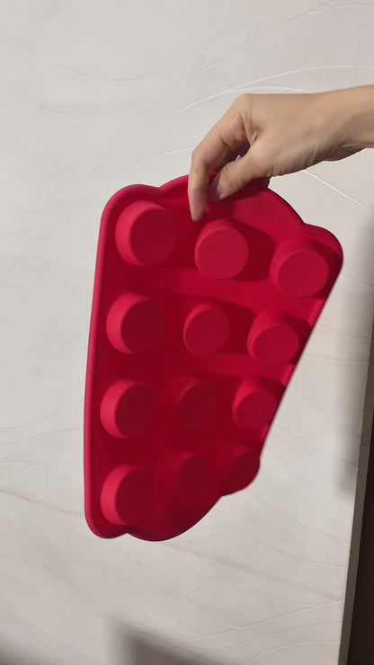 SOL 1pk Silicone Muffin Tray – 12 Cup Non-Stick Baking Mould For Cupcakes, Fairy Cakes, Mini Quiches & Bites – Flexible Bakeware For Oven Use, Easy Release & Quick Clean-Up