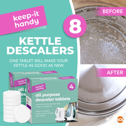 16-96 All Purpose Descaler Tablets Limescale Cleaning Coffee Machine Kettle Iron