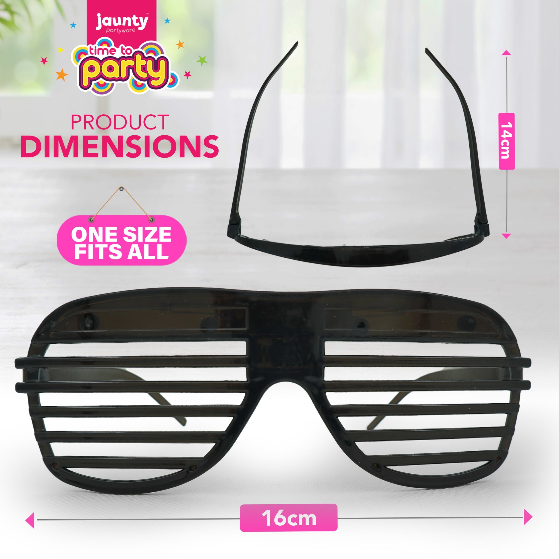 6-24 Flashing Party Glasses | LED Light Up Glow Neon Shutter Shades Disco Rave