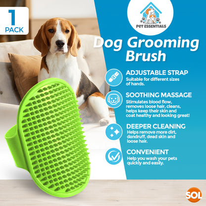 Dog Grooming Mitt Pet Glove Brush | Cat Fur Hair Remover Deshedding Hand Massage