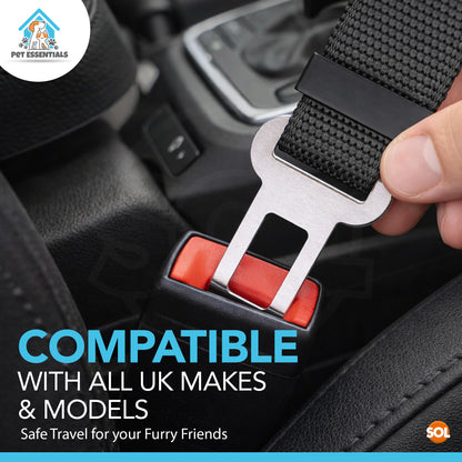 Pet Dog SEAT BELT Adjustable Travel Car Safety Harnesses Lead Restraint Strap